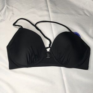 Swimsuits for all black underwire bra bikini top